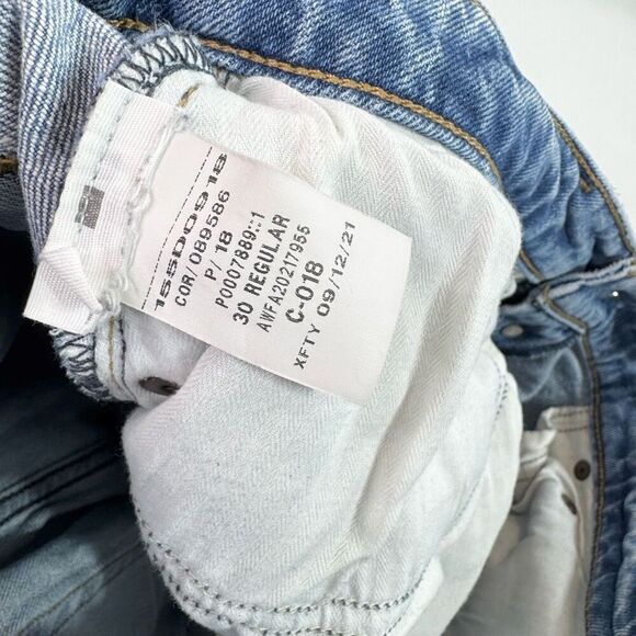 Abercrombie & Fitch Jeans Womens 30 The Dad High Rise Distressed Medium Wash - Picture 5 of 9